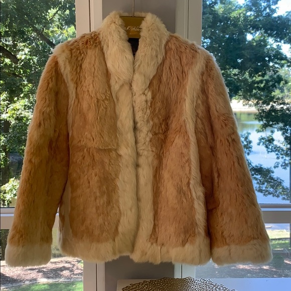 Multicolored Real Rabbit Jacket (Small) - Picture 1 of 9